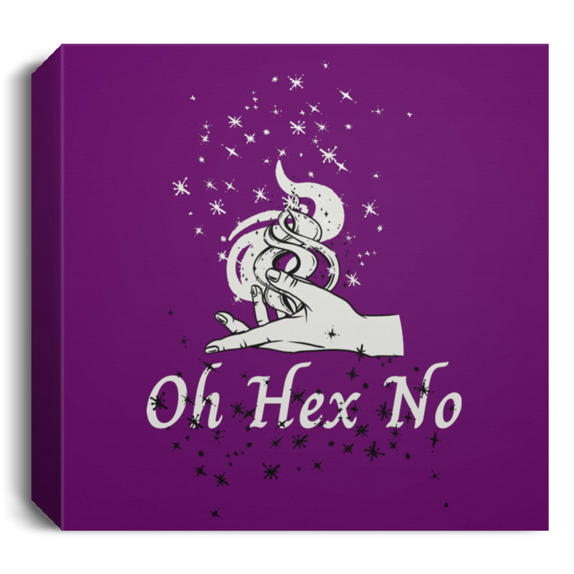 'Oh Hex No' Deluxe Square Canvas