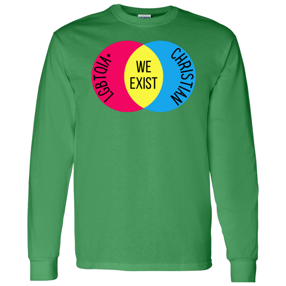 'We Exist' [Pansexual Flag Colors] Long Sleeve