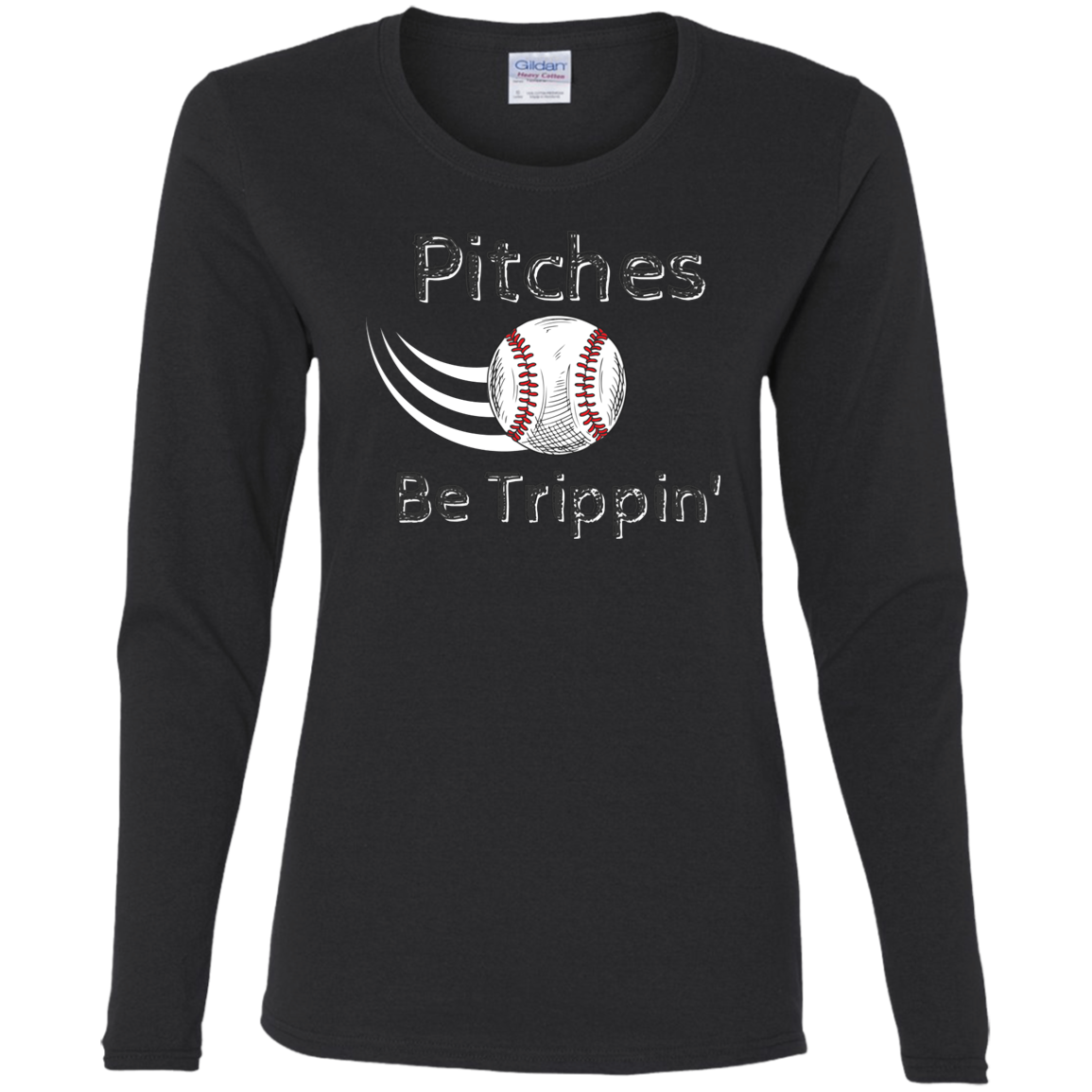 'Pitches Be Trippin' Fitted Long Sleeve