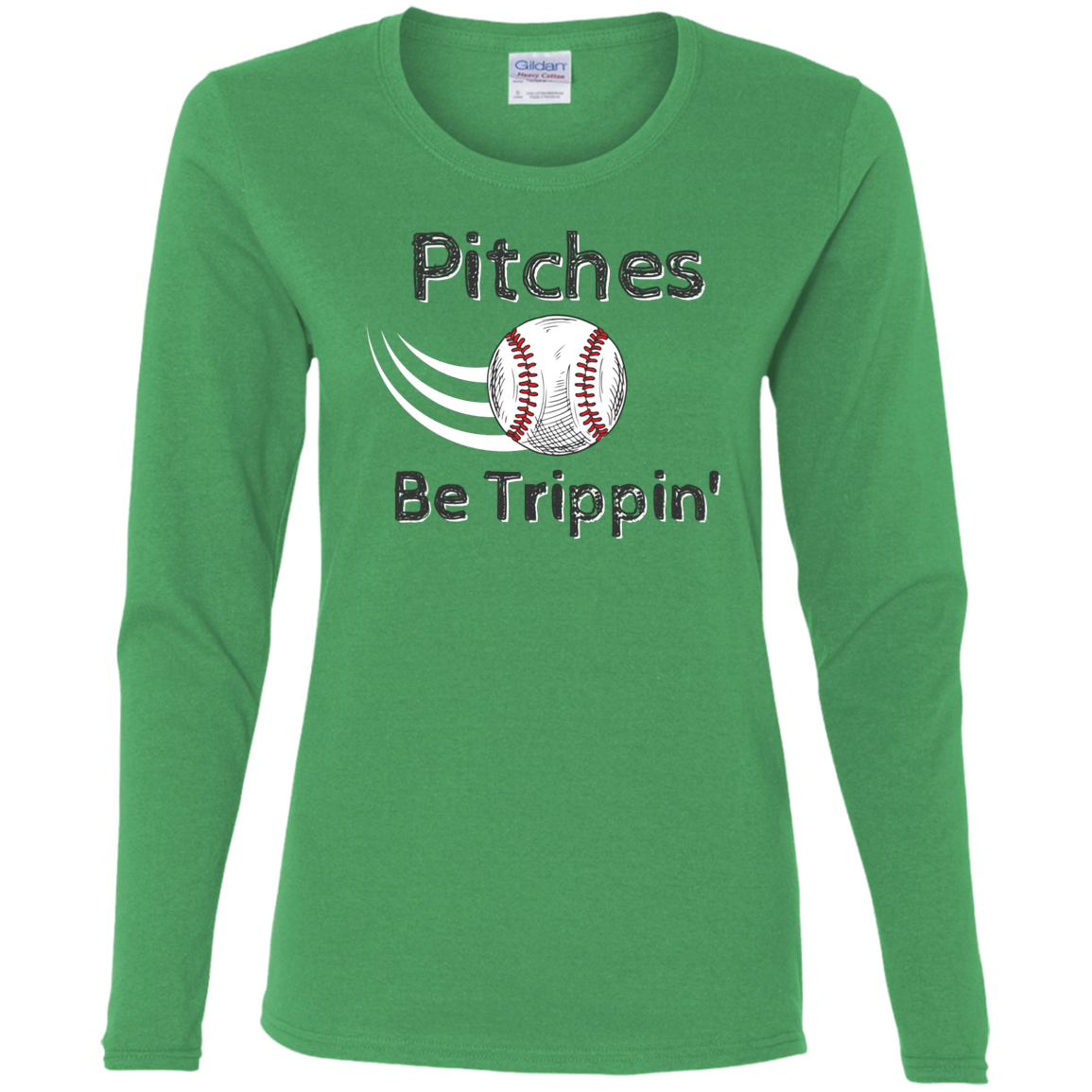 'Pitches Be Trippin' Fitted Long Sleeve