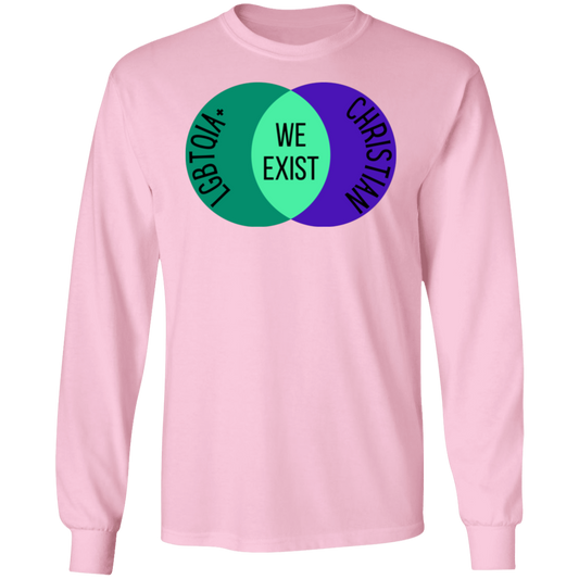 'We Exist' [Gay Male Flag Colors] Long Sleeve