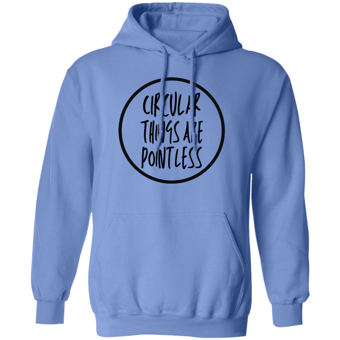 'Circular Things Are Pointless' Lightweight Hoodie