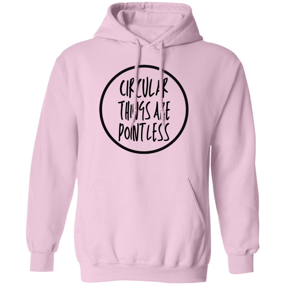 'Circular Things Are Pointless' Lightweight Hoodie