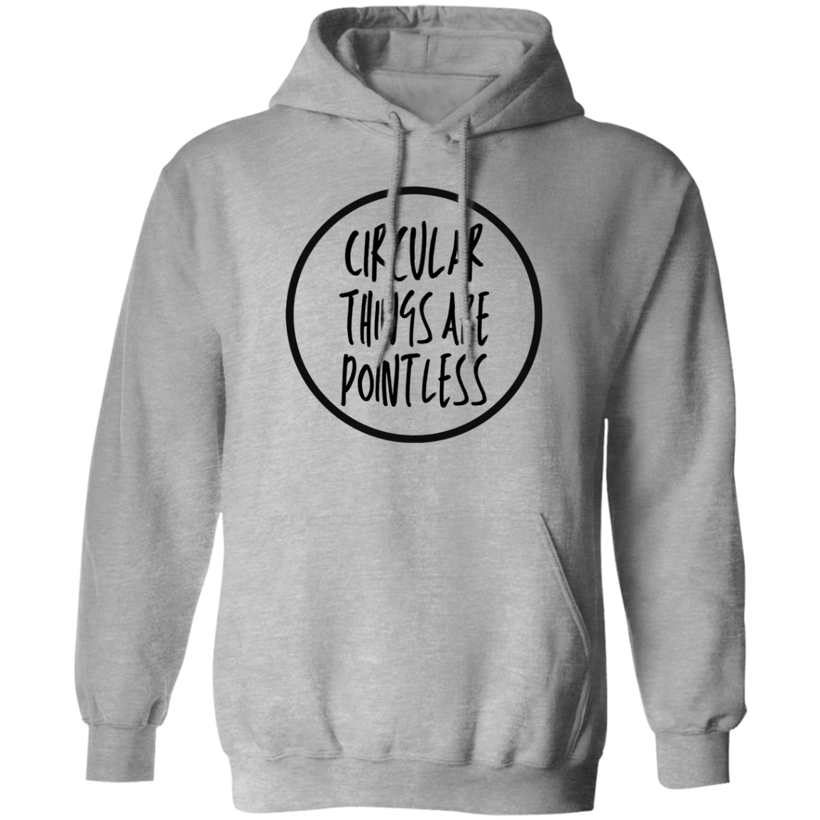 'Circular Things Are Pointless' Lightweight Hoodie