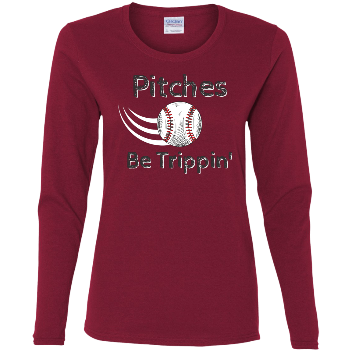 'Pitches Be Trippin' Fitted Long Sleeve