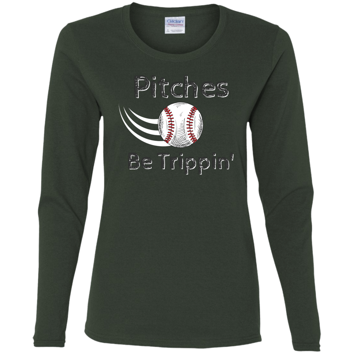 'Pitches Be Trippin' Fitted Long Sleeve