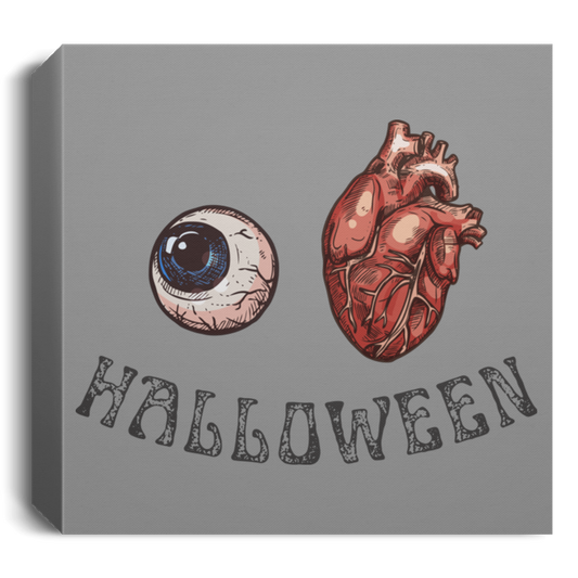 'Eye Heart Halloween' Deluxe Square Canvas