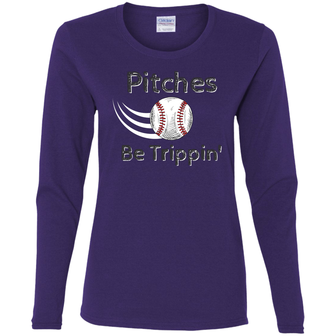 'Pitches Be Trippin' Fitted Long Sleeve