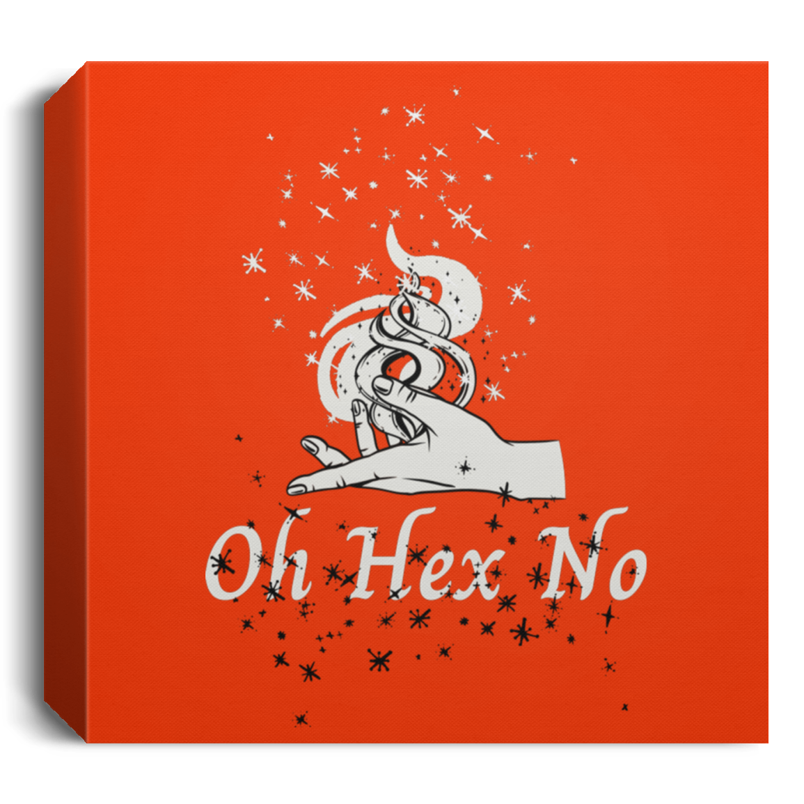 'Oh Hex No' Deluxe Square Canvas